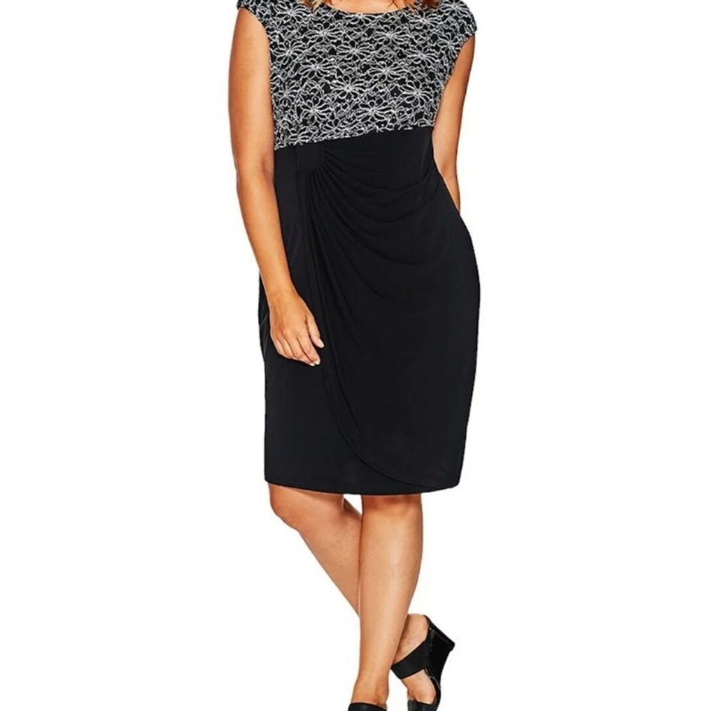 Connected Apparel 20W Plus Cocktail Dress, NWT